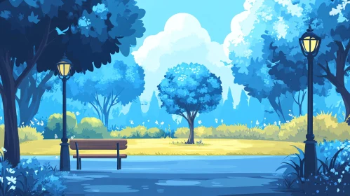 Blue Hues in the Park