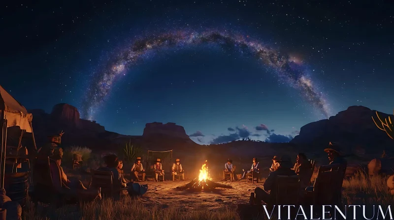 Stargazing Campfire Night