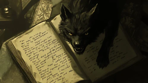 Wolf Over Book