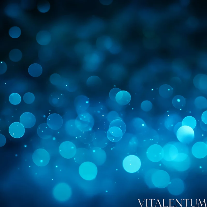 Celestial Blue Circles of Light