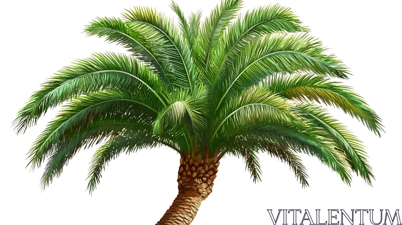 Tropical Palm Tree Illustration