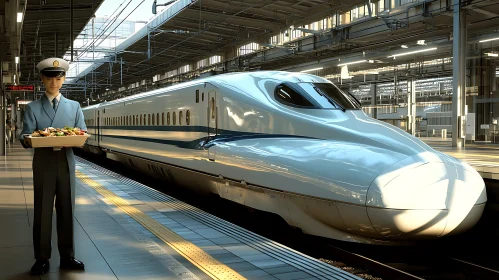 Modern Train Travel with Service