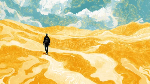 Abstract Desert Walker