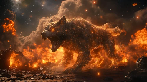 Blazing Wolf in a World of Fire