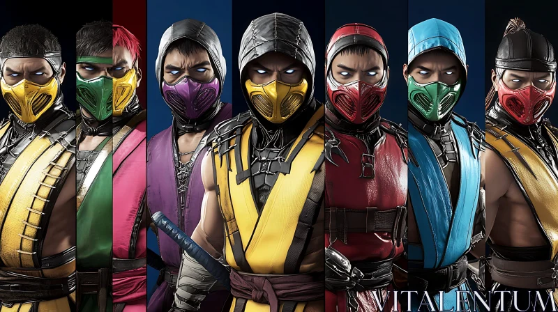 Colorful Masked Warriors