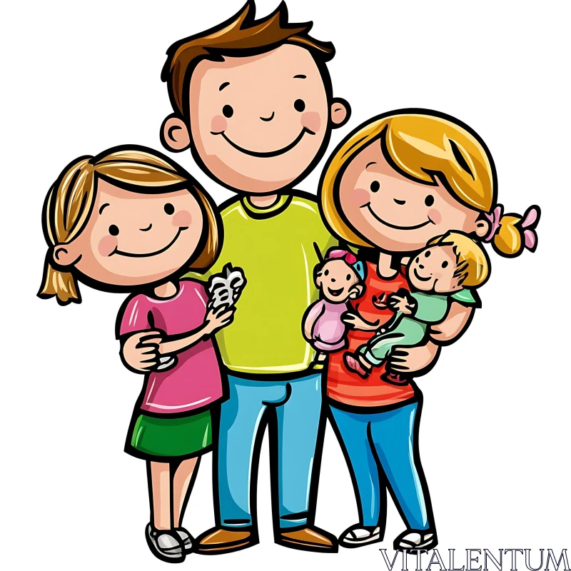 Whimsical Family Portrait
