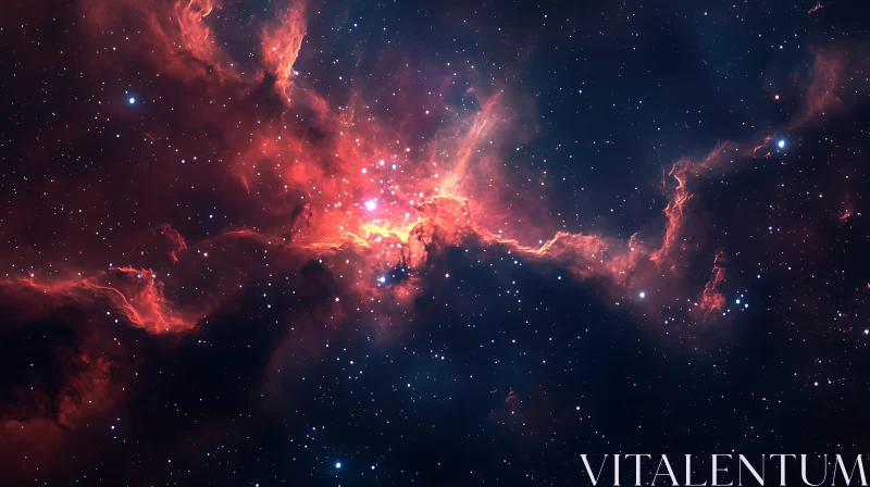 Cosmic Nebula Starry Space Art Print