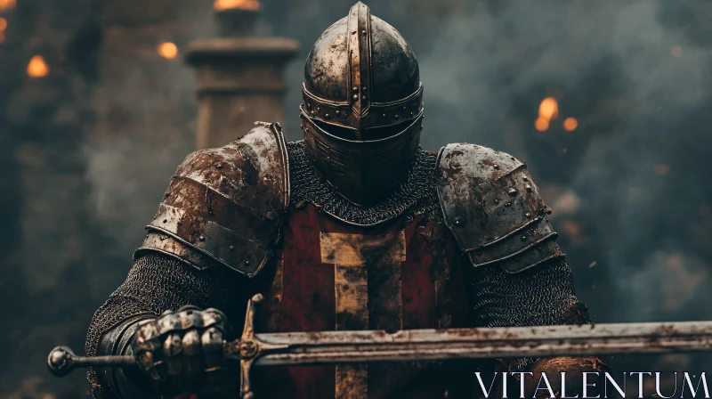 Armored Warrior with Sword
