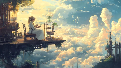 Ethereal Sky Garden: A Woman's Touch
