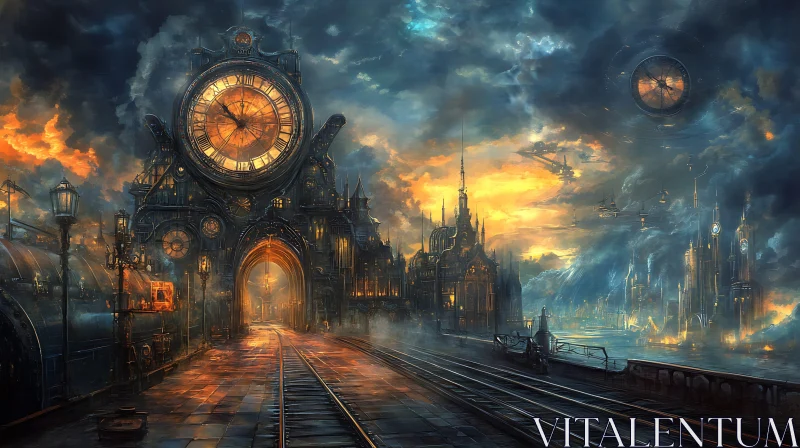 Clockwork City at Sunset