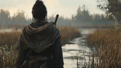 Lone Warrior in the Mist