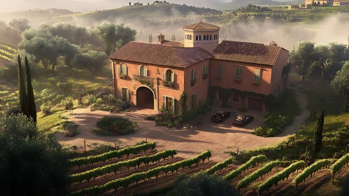 Elegant Italian Villa Amidst Vineyards