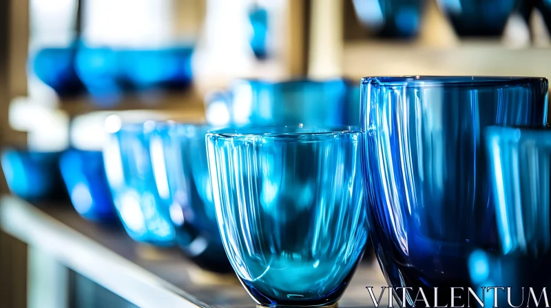 Azure Glassware Still Life