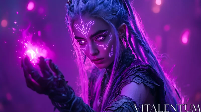 Mystic Woman Holding Light