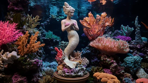 Underwater Mermaid Sculpture