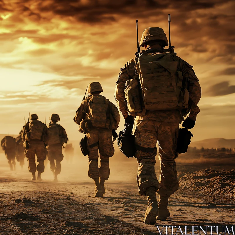 Army Troops on Patrol