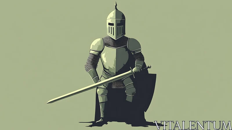 Medieval Knight with Sword