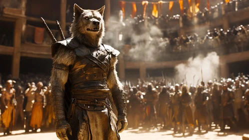 Armored Wolf Warrior in Arena