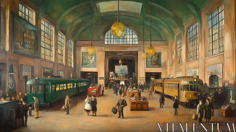Classic City Train Station Art