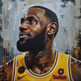 Reflective LeBron James in Art