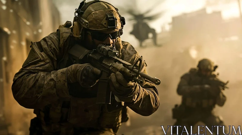 Military Soldier in Action