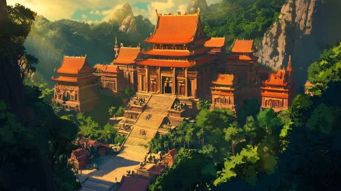 Mountain Temple View