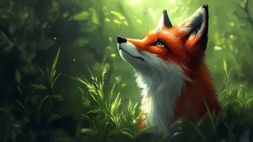Red Fox in Forest