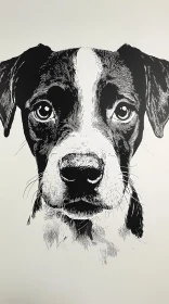 Illustrated Canine Portrait