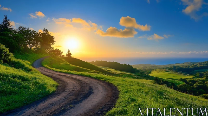 Scenic Route at Sunset