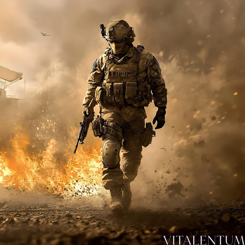 Warrior in Flames