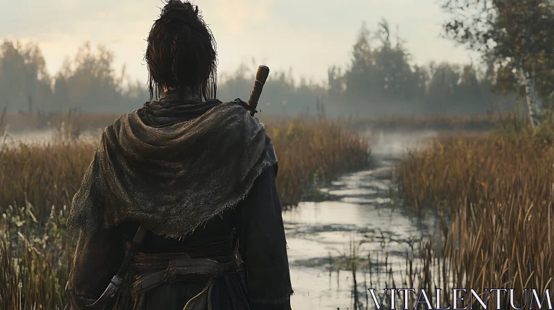 Lone Warrior in the Mist