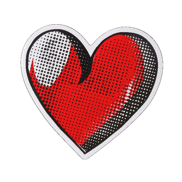Comic Style Heart Graphic
