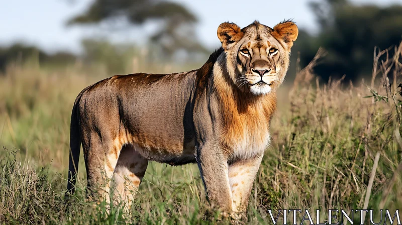 Lion in the Wild