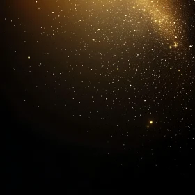Celestial Glitter on Night Canvas