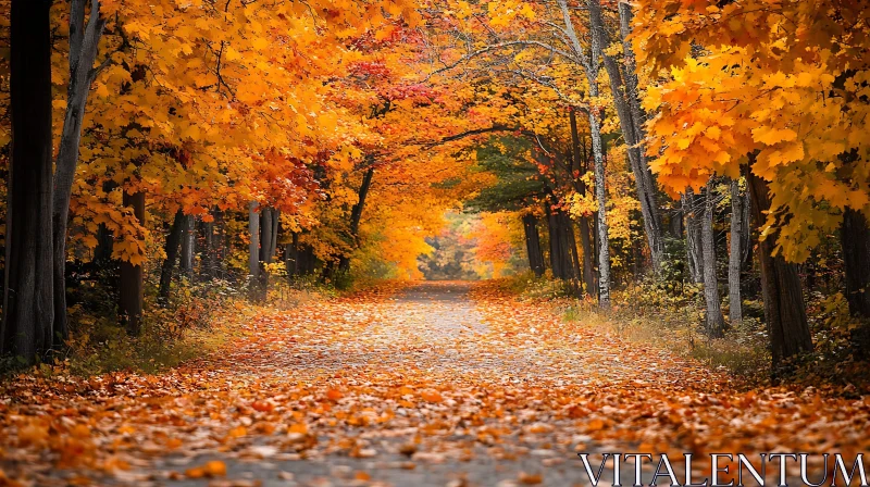 Fall Foliage Forest Trail