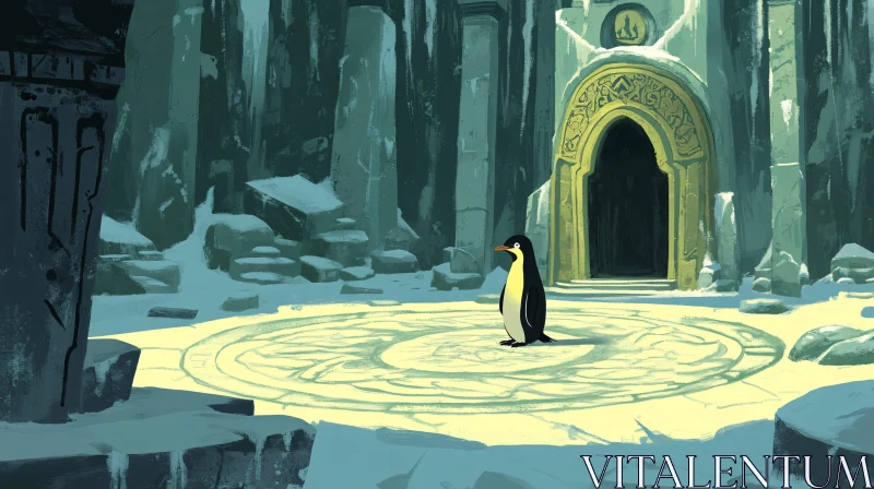 Frozen Echoes: Penguin's Ancient Journey