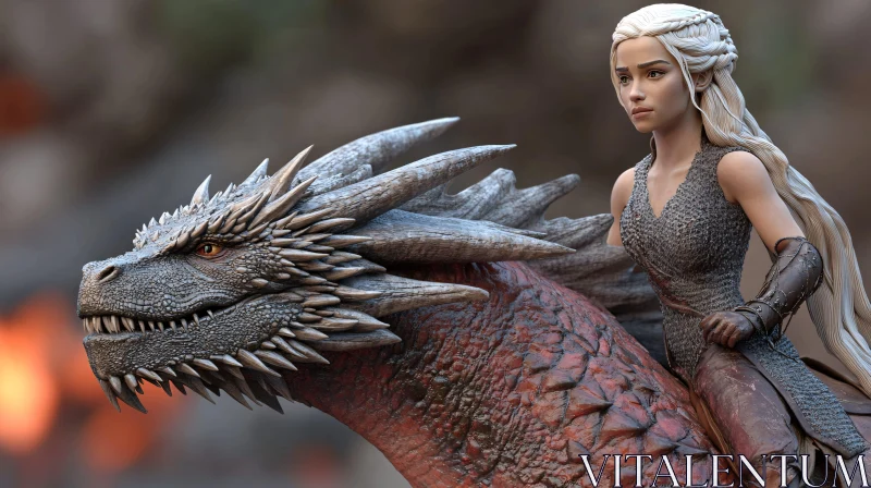 Woman and Dragon: A Bond of Fire