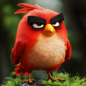 Angry Birds Inspired Cartoon Bird