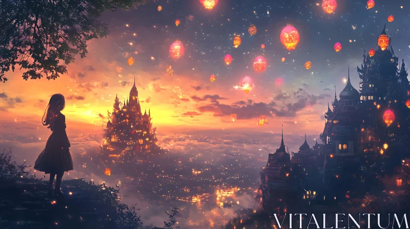 Fantasy Cityscape at Dusk