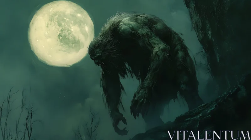 Full Moon Werewolf Fantasy Art