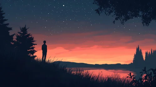 Lake Sunset Serenity