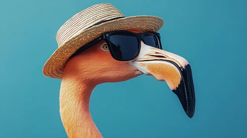 Flamingo in Summer Attire