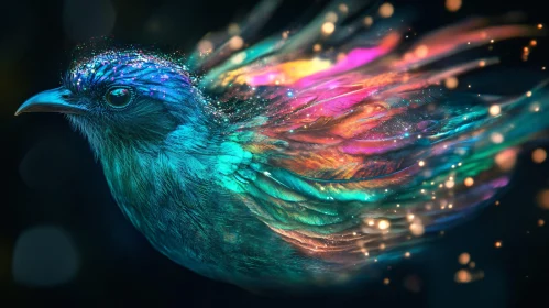 A Bird with Colorful Feathers