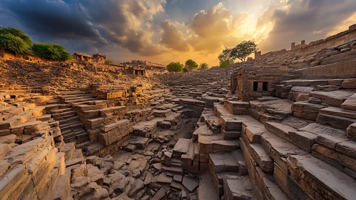 Ruins of an Ancient Stone Theater