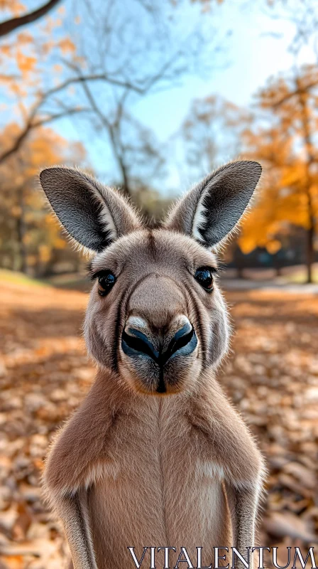 Wildlife Portrait in Fall AI Image