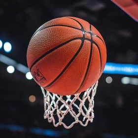 Orange Ball and White Net