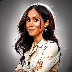 Meghan Markle Detailed Art