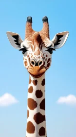 Serene Giraffe Portrait in Nature