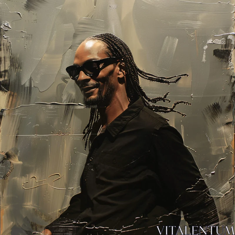 AI ART Snoop Dogg in Black