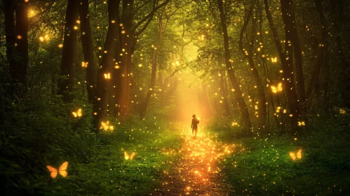 Luminous Butterflies Forest